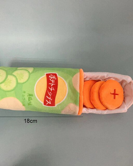 Canned Potato Chip Stack Interactive Nosework Dog Toy