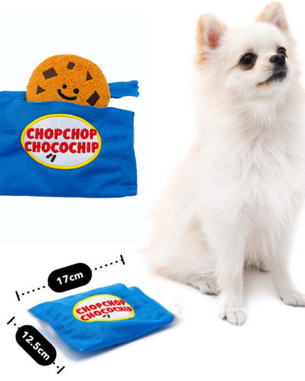 Chocolate Chip Cookie Interactive Dog Toy