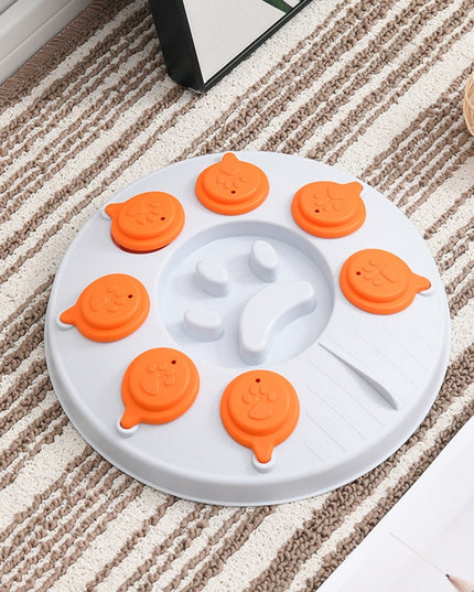 Rotating Lids Dog Puzzle Treat Toy