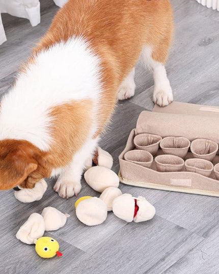 Egg Carton Interactive Nosework Dog Toy