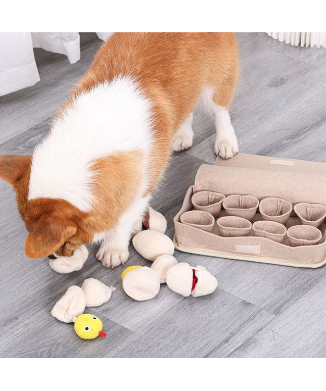 Egg Carton Interactive Nosework Dog Toy