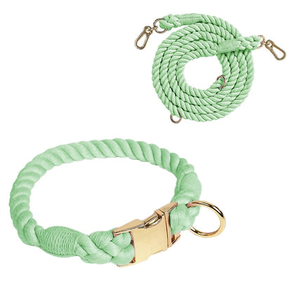 Cotton Rope Leash & Collar Set