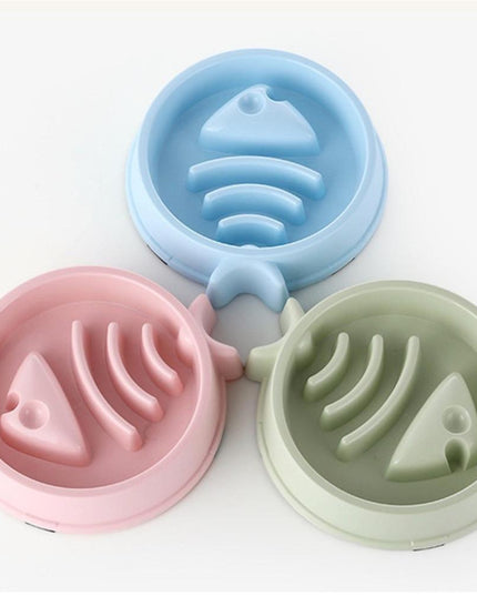 Small Fish Shaped Slow Feeder Bowl