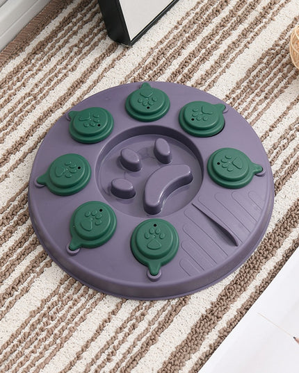 Rotating Lids Dog Puzzle Treat Toy