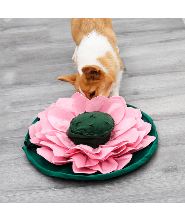 Lotus Flower Nosework Snuffle Mat Bowl