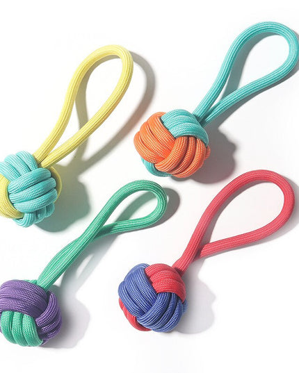 Knotted Ball Rope Tug Dog Toy