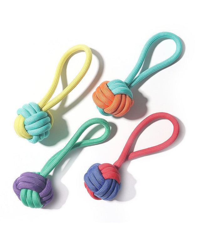 Knotted Ball Rope Tug Dog Toy