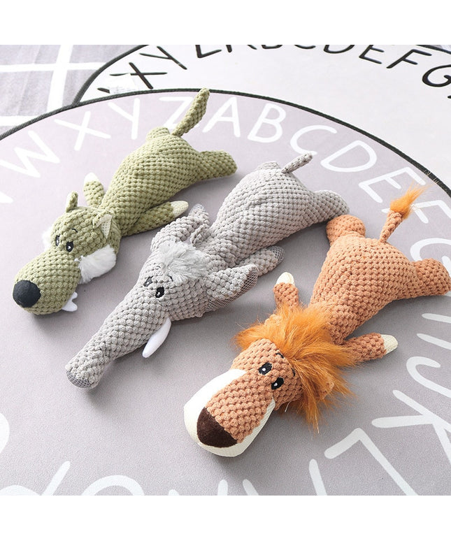 Cute Animal Squeaky Plush Dog Toy