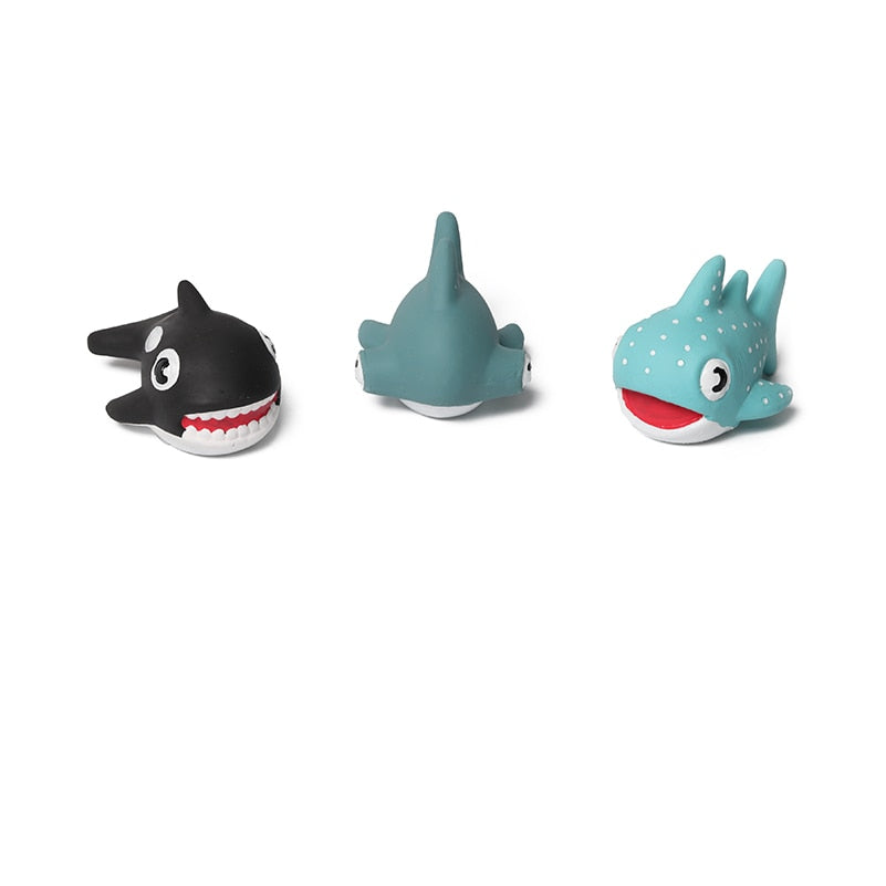 Rubber shark cheap dog toy