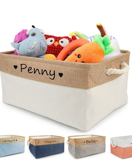 Personalized Dog Toy Basket