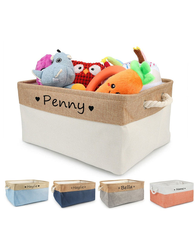 Personalized Dog Toy Basket