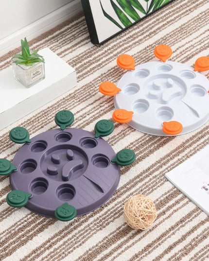 Rotating Lids Dog Puzzle Treat Toy