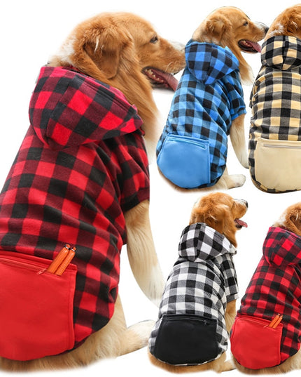 Plaid Hoodies for Pets