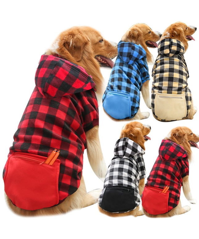 Plaid Hoodies for Pets