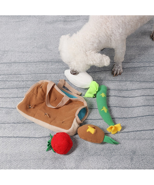Grocery Bag Interactive Nosework Dog Toy Set