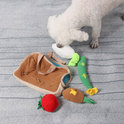 Grocery Bag Interactive Nosework Dog Toy Set