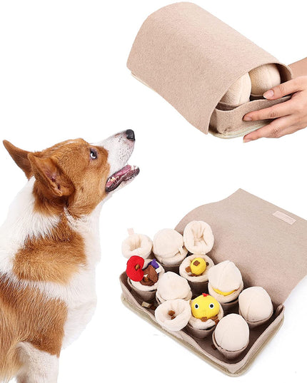 Egg Carton Interactive Nosework Dog Toy
