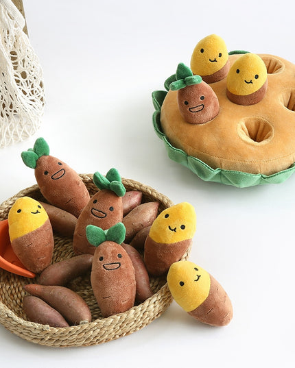 Sweet Potato Crop Interactive Dog Toy
