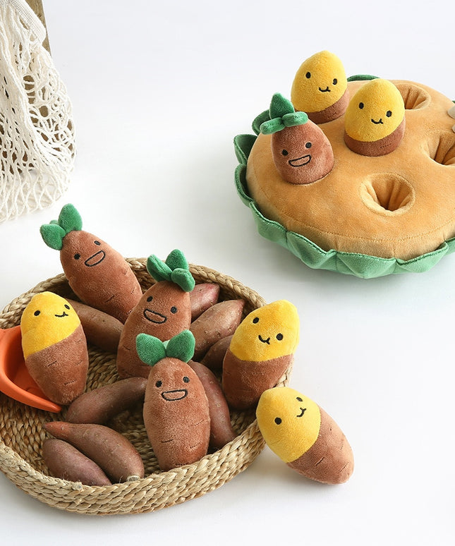 Sweet Potato Crop Interactive Dog Toy