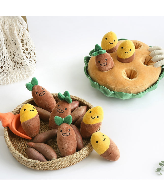 Sweet Potato Crop Interactive Dog Toy