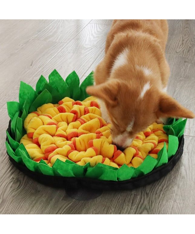 2-In-1 Flower Pad Snuffle Mat Bowl