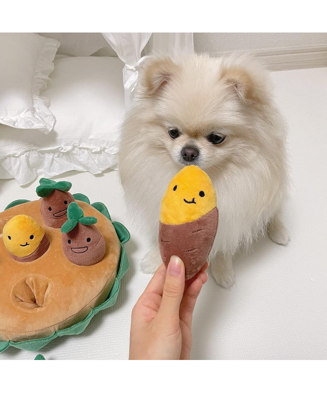 Sweet Potato Crop Interactive Dog Toy