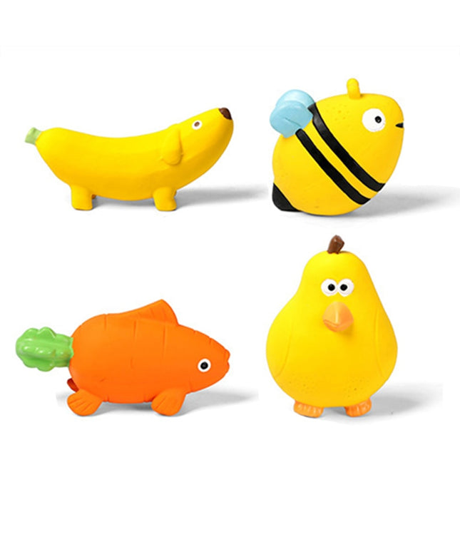 Animal Fruit Squeaky Latex Dog Toy