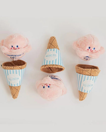 Strawberry Ice-Cream Cone Interactive Nosework Toy