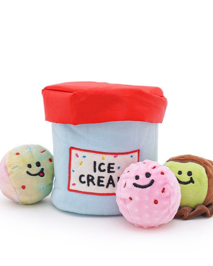Ice Cream Bucket Interactive Dog Toy