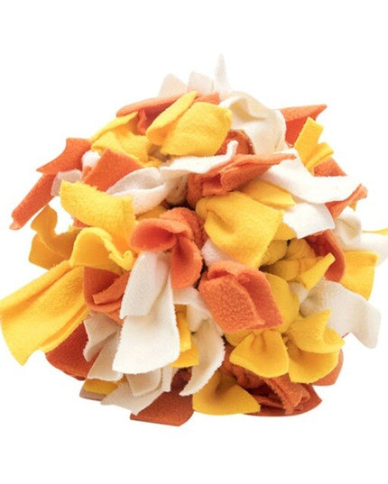 Fleece Knotted Snuffle Ball Nosework Dog Toy