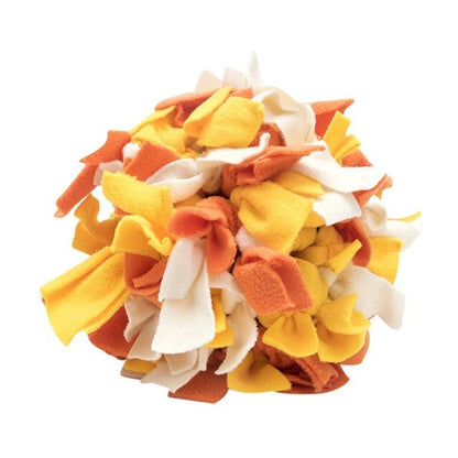 Fleece Knotted Snuffle Ball Nosework Dog Toy