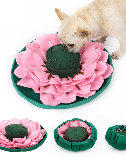 Lotus Flower Nosework Snuffle Mat Bowl