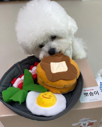 Breakfast Food Interactive Dog Toy