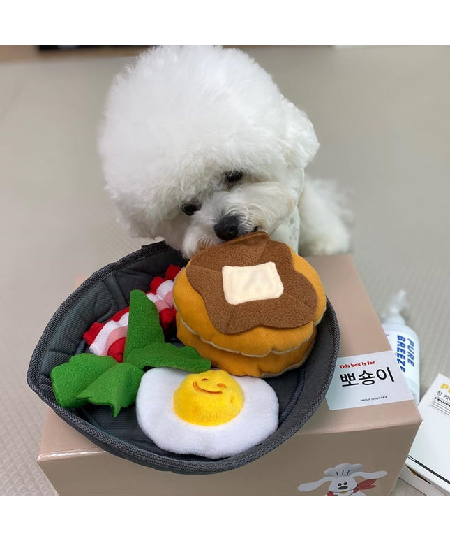 Breakfast Food Interactive Dog Toy