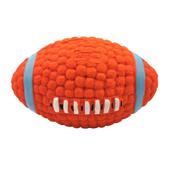 Pet Latex Toys Latex Rugby Football Vocal Toys Bite Resistant Vent