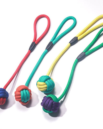 Knotted Ball Rope Tug Dog Toy
