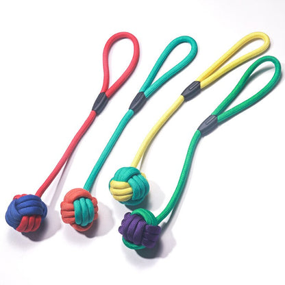 Knotted Ball Rope Tug Dog Toy