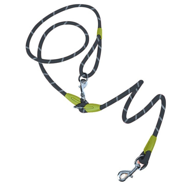 Hands-Free Reflective Nylon Rope Dog Leash