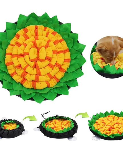 2-In-1 Flower Pad Snuffle Mat Bowl