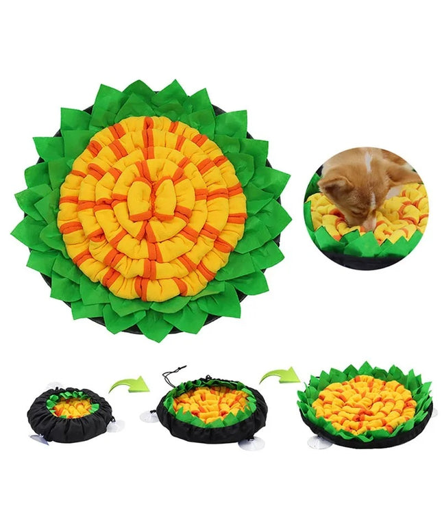 2-In-1 Flower Pad Snuffle Mat Bowl