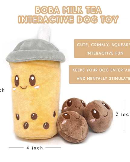 Large Boba Tea Interactive Dog Toy